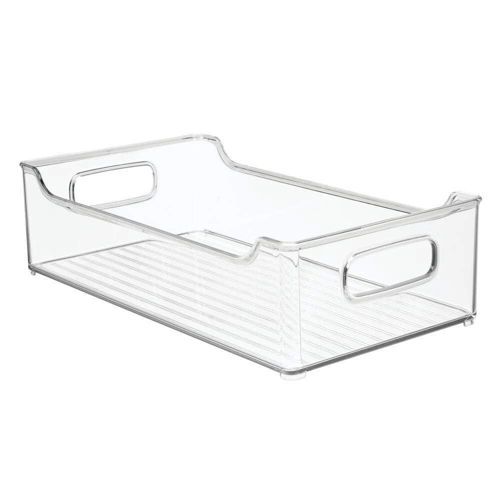 Stackable Kitchen Bin with Handles 14.5 x 8 x 4 Stackable Kitchen Bin With Handles 14.5 X 8 X 4 -mDesign 1000 Square JPG 04084MDK.PT06