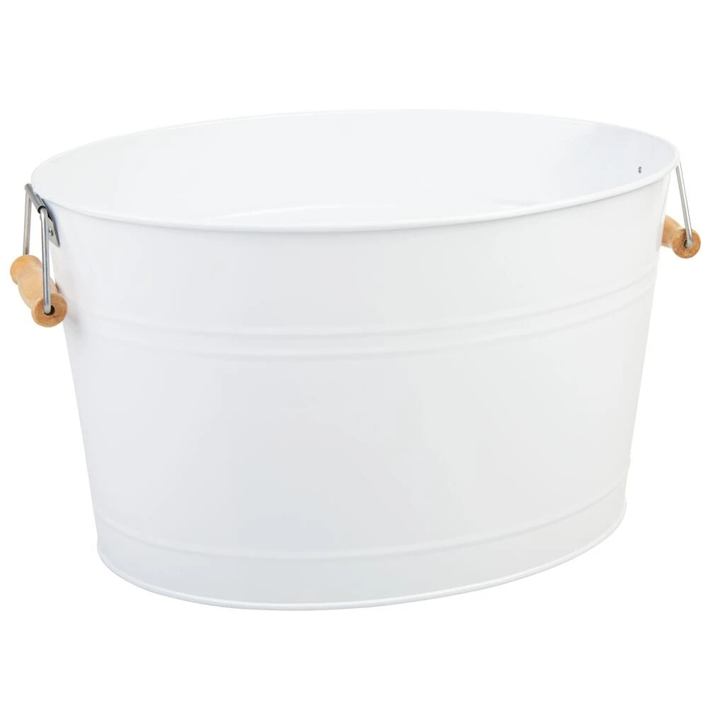 Beverage Tub with Bamboo Handles Beverage Tub With Bamboo Handles -mDesign 1000 Square JPG 04282MDK.PT06