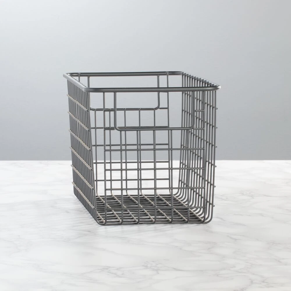 Multi-Purpose Wire Basket with Handles 12 x 6 x 6 Multi-Purpose Wire Basket With Handles 12 X 6 X 6 -mDesign 1000 Square JPG 04402MDK SellShot