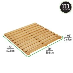 Bamboo Bath Mat -mDesign 1000 Square JPG 04594MDBA Dimensions