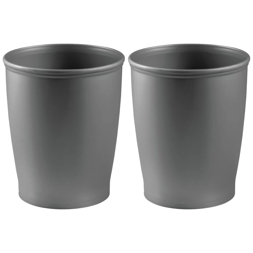 Round 6-Liter Bathroom Trash Can Round 6-Liter Bathroom Trash Can -mDesign 1000 Square JPG 04997MDBST.MAIN