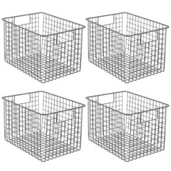 Wire Pantry Basket With Handles 12 X 9 X 8 16 Wire Pantry Basket With Handles 12 X 9 X 8 -mDesign 1000 Square JPG 05108MDK new
