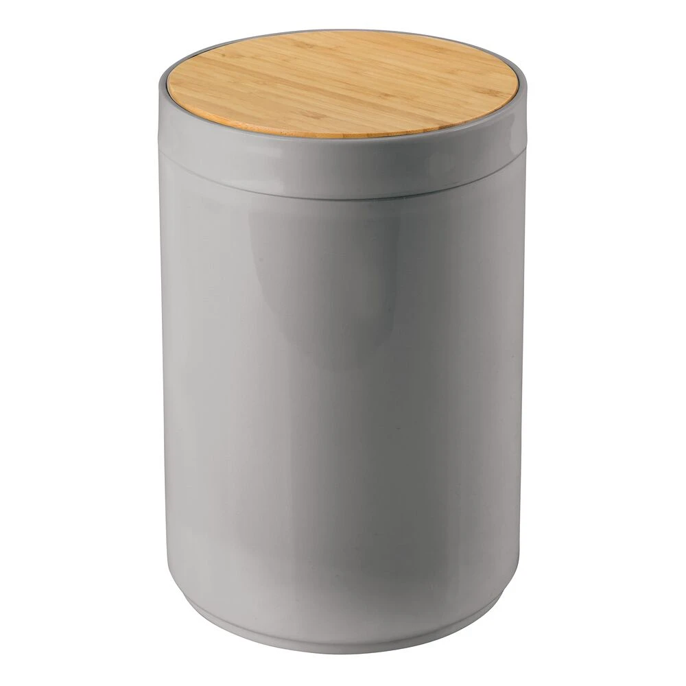 5-Liter Bamboo Swing Lid Trash Can 5-Liter Bamboo Swing Lid Trash Can -mDesign 1000 Square JPG 06133MDBA.MAIN