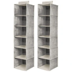 6-Shelf Hanging Closet Organizer 2 6-Shelf Hanging Closet Organizer -mDesign 1000 Square JPG 06228MDCO.MAIN 3