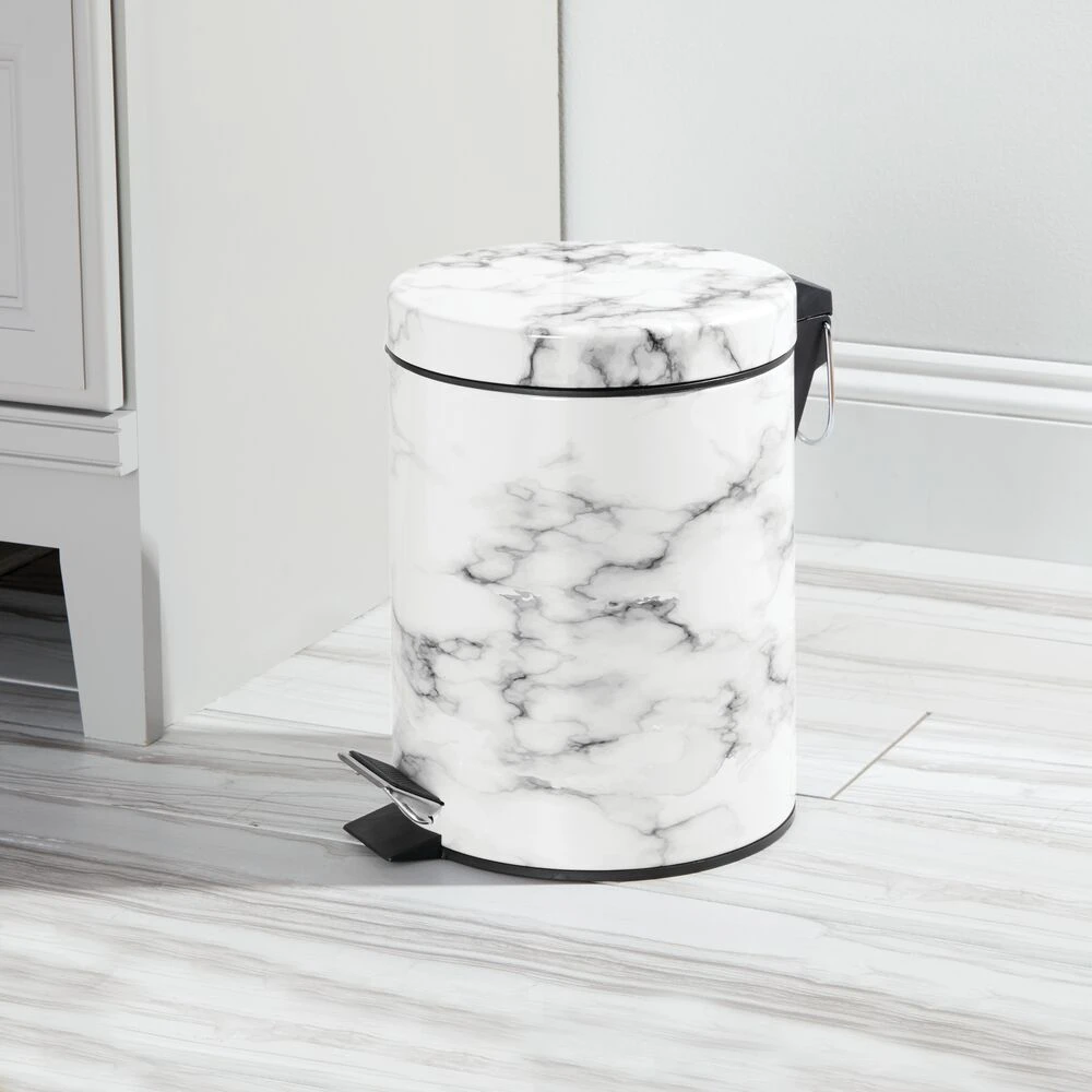 5-Liter Round Step Trash Can 5-Liter Round Step Trash Can -mDesign 1000 Square JPG 06588MDHS Environment