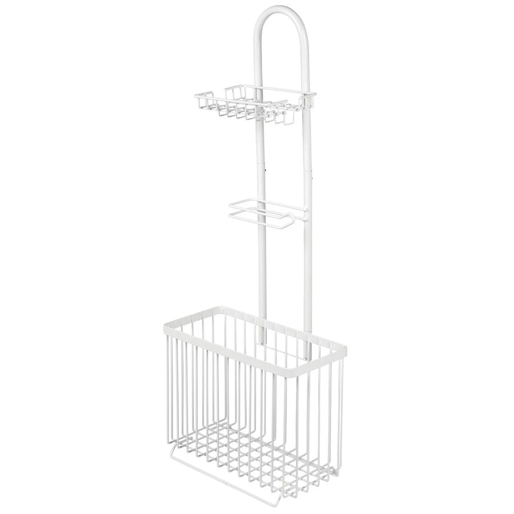 Toilet Paper Holder Stand with Shelf + Magazine Rack Toilet Paper Holder Stand With Shelf + Magazine Rack -mDesign 1000 Square JPG 06689MDBST.PT04