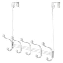 10-Hook Over-the-Door Or Wall Mount Hook Rack 3 10-Hook Over-the-Door Or Wall Mount Hook Rack -mDesign 1000 Square JPG 07047MDCO.PT05