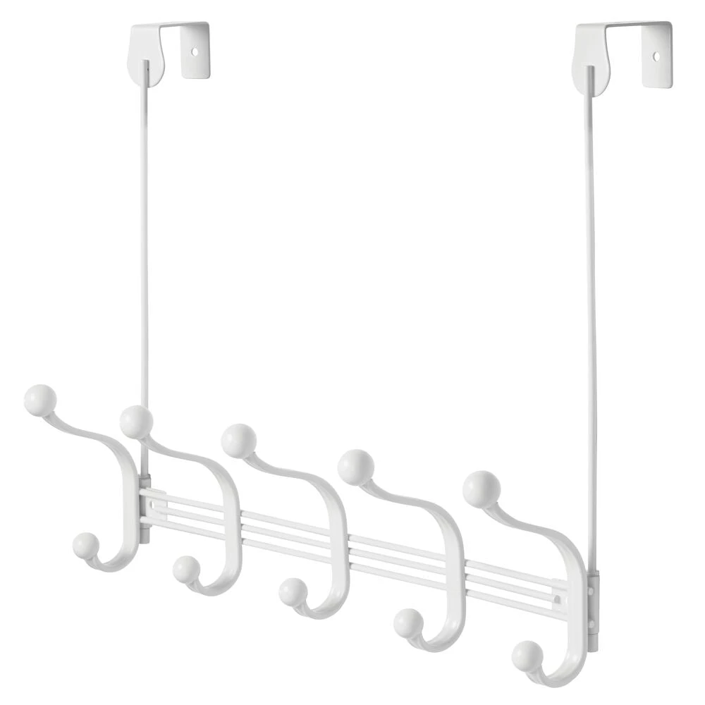 10-Hook Over-the-Door or Wall Mount Hook Rack 10-Hook Over-the-Door Or Wall Mount Hook Rack -mDesign 1000 Square JPG 07047MDCO.PT05