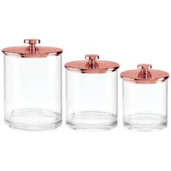 Round Vanity Canister Set