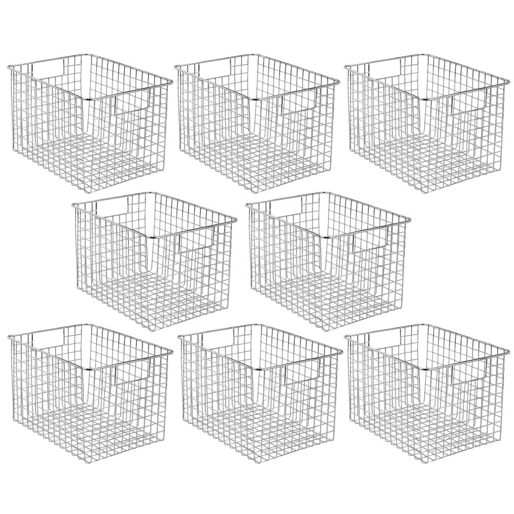 Wire Pantry Basket with Handles 12 x 9 x 8 Wire Pantry Basket With Handles 12 X 9 X 8 -mDesign 1000 Square JPG 07340MDK.MAIN 3