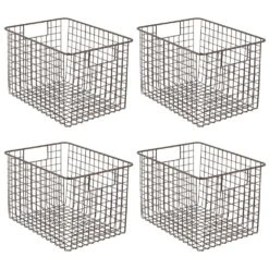 Wire Pantry Basket With Handles 12 X 9 X 8 13 Wire Pantry Basket With Handles 12 X 9 X 8 -mDesign 1000 Square JPG 07527MDCO.MAIN 3