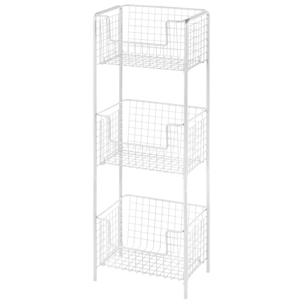 3-Tier Bathroom Basket Stand 3-Tier Bathroom Basket Stand -mDesign 1000 Square JPG 07649MDBST.PT05 f09f6a76 1451 4170 97c1 058cc194a59d