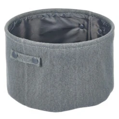 Round Cotton Bin With Handles 12 X 12 X 8
