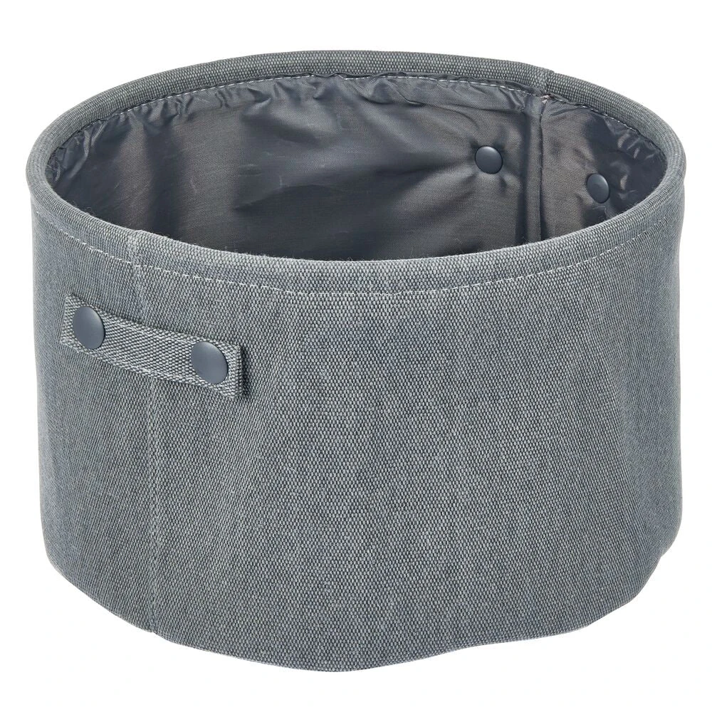 Round Cotton Bin with Handles 12 x 12 x 8 Round Cotton Bin With Handles 12 X 12 X 8 -mDesign 1000 Square JPG 08077MDBST.PT08
