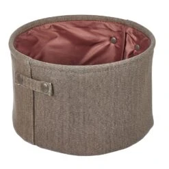 Round Cotton Bin With Handles 12 X 12 X 8 2 Round Cotton Bin With Handles 12 X 12 X 8 -mDesign 1000 Square JPG 08079MDBST.PT08