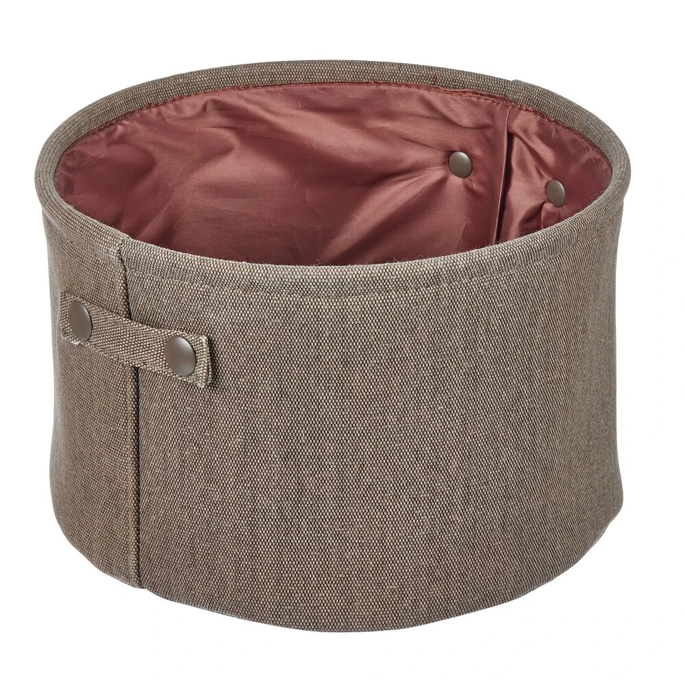 Round Cotton Bin with Handles 12 x 12 x 8 Round Cotton Bin With Handles 12 X 12 X 8 -mDesign 1000 Square JPG 08079MDBST.PT08