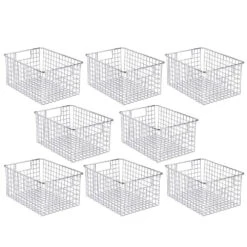 Wire Pantry Basket With Handles 12 X 9 X 6 15 Wire Pantry Basket With Handles 12 X 9 X 6 -mDesign 1000 Square JPG 08142MDK.MAIN 3
