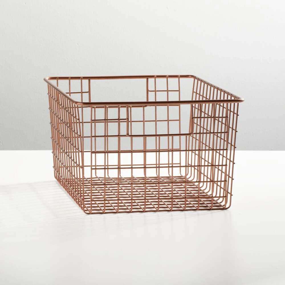 Wire Pantry Basket with Handles 12 x 9 x 6 Wire Pantry Basket With Handles 12 X 9 X 6 -mDesign 1000 Square JPG 08226MDK SellShot