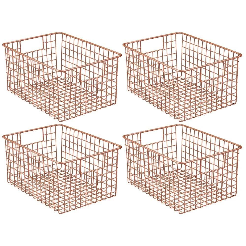 Wire Pantry Basket with Handles 12 x 9 x 6 Wire Pantry Basket With Handles 12 X 9 X 6 -mDesign 1000 Square JPG 08227MDK.MAIN 3