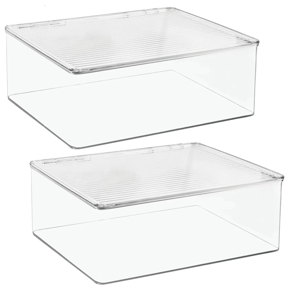 Hinged-Lid Kitchen Storage Box 11 x 13 x 5 Hinged-Lid Kitchen Storage Box 11 X 13 X 5 -mDesign 1000 Square JPG 08818MDBST.MAIN 3