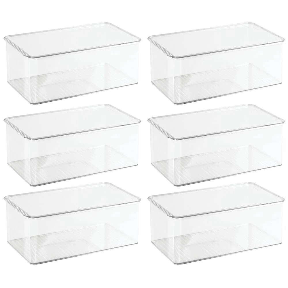 Clear Stackable Shoe Box 12.75 x 7.25 x 5 Clear Stackable Shoe Box 12.75 X 7.25 X 5 -mDesign 1000 Square JPG 08909MDBST.MAIN 3