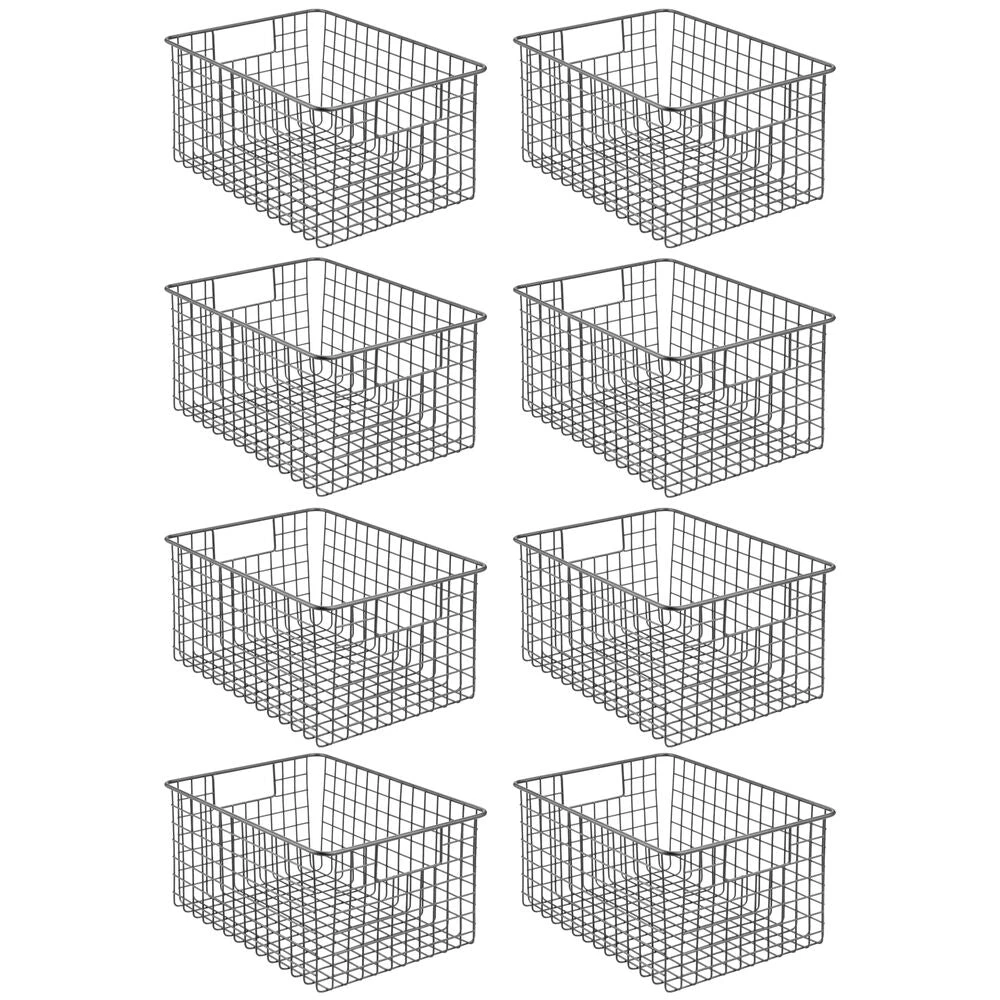 Wire Pantry Basket with Handles 12 x 9 x 6 Wire Pantry Basket With Handles 12 X 9 X 6 -mDesign 1000 Square JPG 09057MDK.MAIN 3