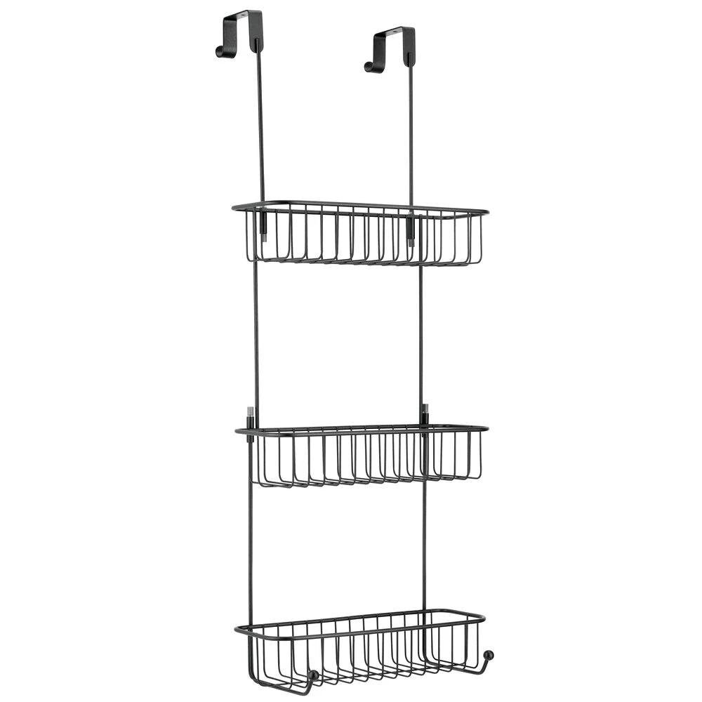3-Tier Over-the-Door Shower Caddy with 2 Hooks 3-Tier Over-the-Door Shower Caddy With 2 Hooks -mDesign 1000 Square JPG 09155MDBST.PT06