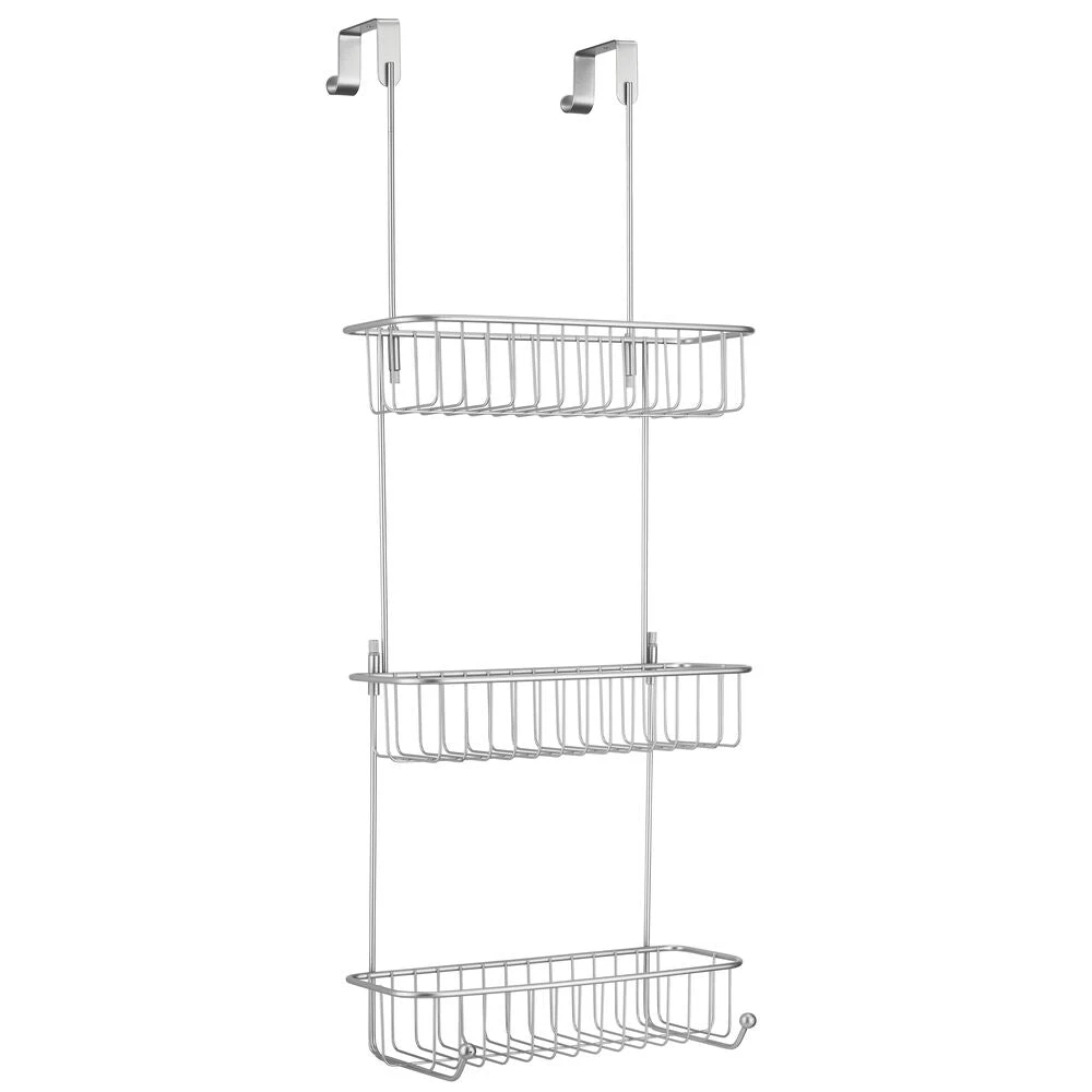 3-Tier Over-the-Door Shower Caddy with 2 Hooks 3-Tier Over-the-Door Shower Caddy With 2 Hooks -mDesign 1000 Square JPG 09156MDBST.PT06