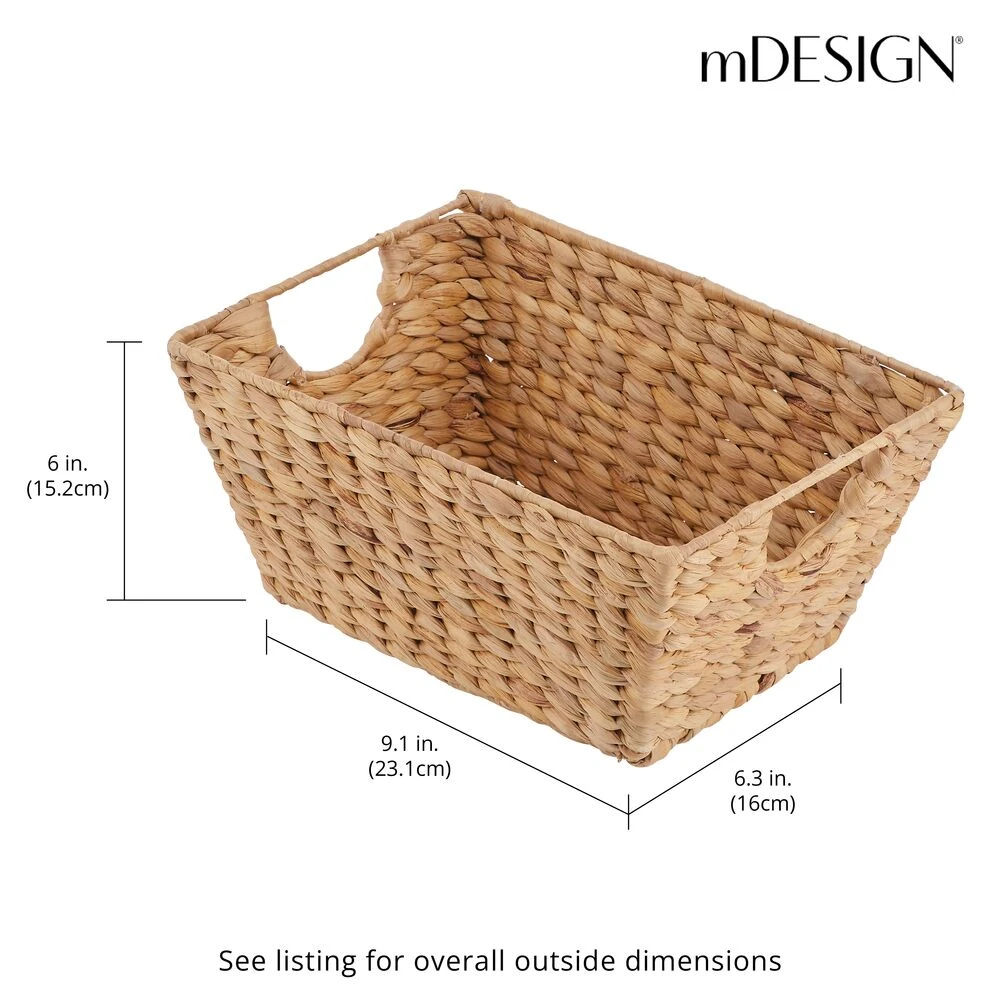 Water Hyacinth Nesting Baskets 12 x 9 x 6 Water Hyacinth Nesting Baskets 12 X 9 X 6 -mDesign 1000 Square JPG 09221MDHS Dimensions