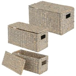 Hyacinth Nesting Basket Set With Removable Lids 4 Hyacinth Nesting Basket Set With Removable Lids -mDesign 1000 Square JPG 09234MDHS.MAIN 3