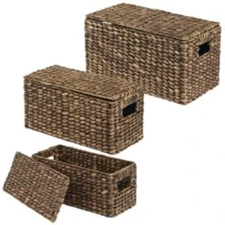 Hyacinth Nesting Basket Set With Removable Lids 2 Hyacinth Nesting Basket Set With Removable Lids -mDesign 1000 Square JPG 09235MDHS.MAIN 3