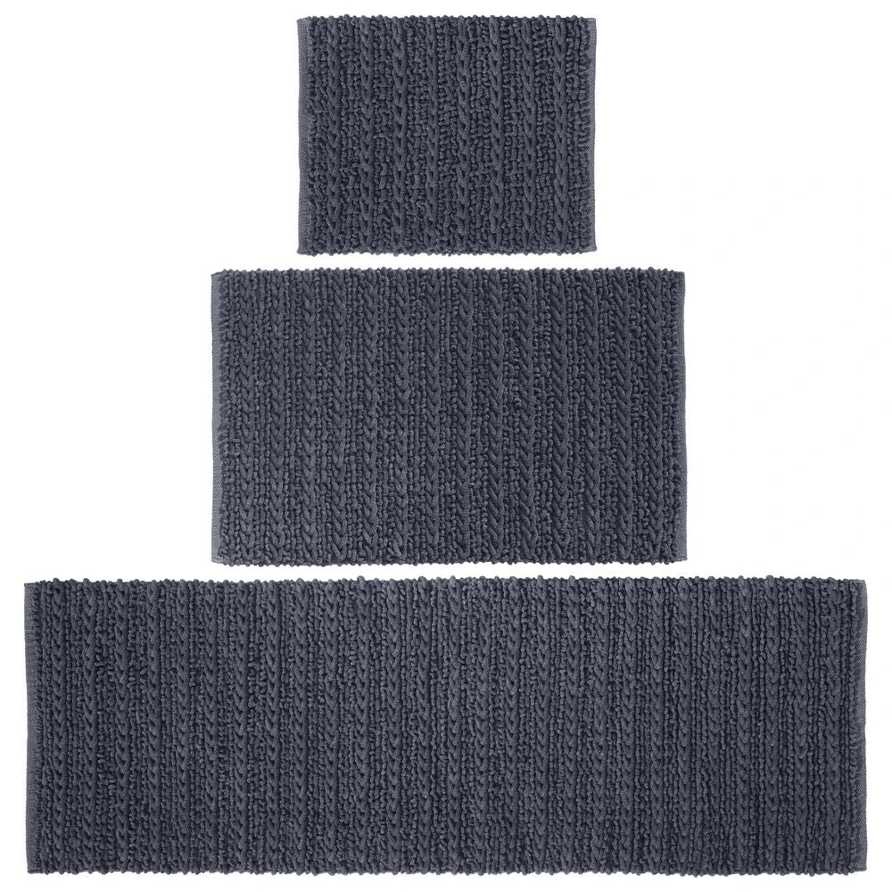 Cotton Braided Bath Mat Set Cotton Braided Bath Mat Set -mDesign 1000 Square JPG 09320MDBST.MAIN