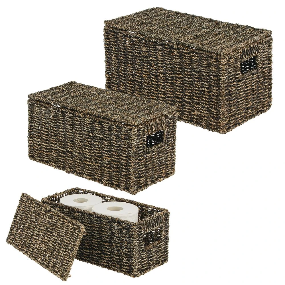 Seagrass Nesting Basket Set with Removable Lids Seagrass Nesting Basket Set With Removable Lids -mDesign 1000 Square JPG 10199MDHS.MAIN