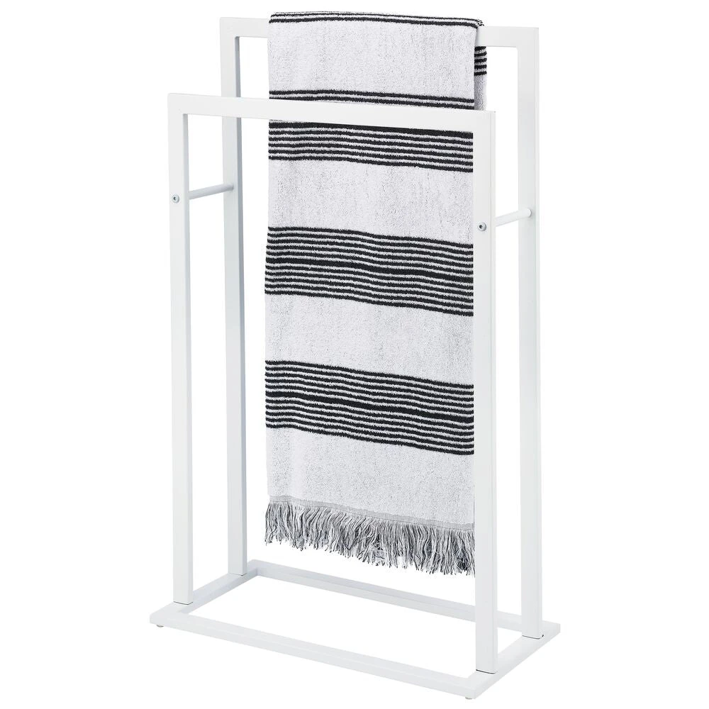 2-Tier Bathroom Towel Rack 2-Tier Bathroom Towel Rack -mDesign 1000 Square JPG 10653MDBA Outline