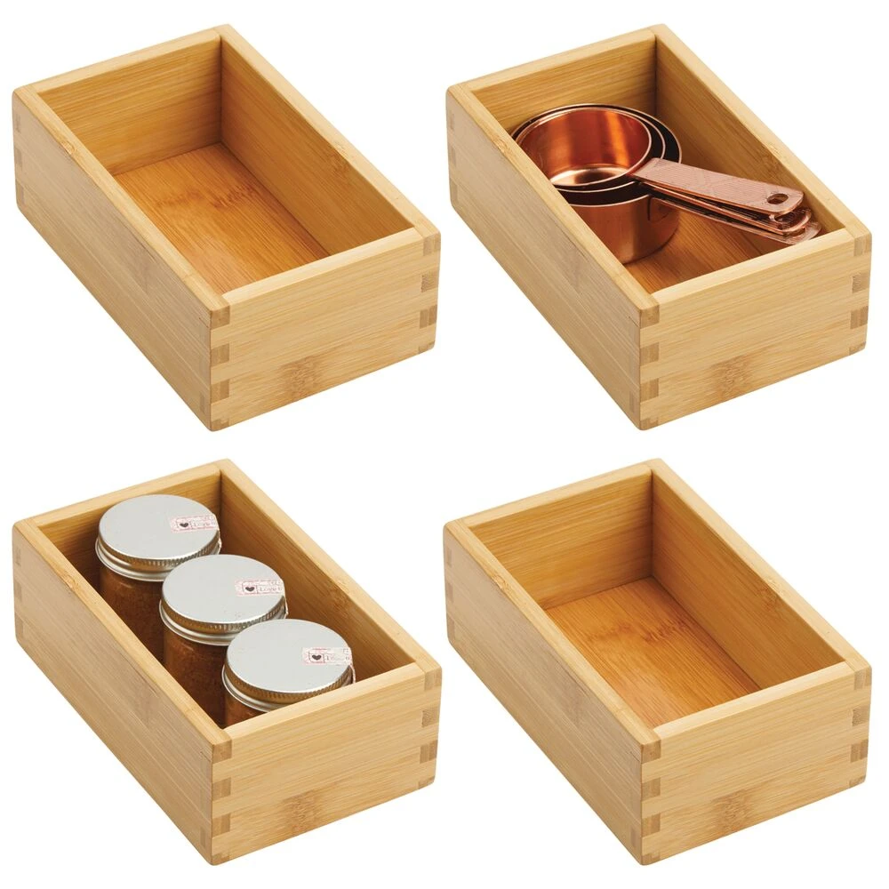 Bamboo Kitchen Drawer Organizer 6.5 x 4 x 2.5 Bamboo Kitchen Drawer Organizer 6.5 X 4 X 2.5 -mDesign 1000 Square JPG 10974MDK.MAIN