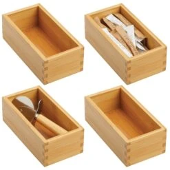 Bamboo Kitchen Drawer Organizer 7 X 3.5 X 2.5 5 Bamboo Kitchen Drawer Organizer 7 X 3.5 X 2.5 -mDesign 1000 Square JPG 10975MDK.MAIN
