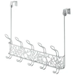 Decorative Over-the-Door 10-Hook Rack