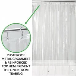 VinylShower Curtain Liner 3 VinylShower Curtain Liner -mDesign 1000 Square JPG 10VINYL clear.PT01