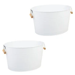 Beverage Tub With Bamboo Handles 15 Beverage Tub With Bamboo Handles -mDesign 1000 Square JPG 11227MDK.PT02