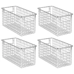 Multi-Purpose Wire Basket With Handles 12 X 6 X 6 5 Multi-Purpose Wire Basket With Handles 12 X 6 X 6 -mDesign 1000 Square JPG 12631MDBST.MAIN 3
