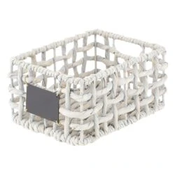 Open Weave Hyacinth Basket With Chalkboard Label 12 X 9 X 6 2 Open Weave Hyacinth Basket With Chalkboard Label 12 X 9 X 6 -mDesign 1000 Square JPG 12672MDHS.PT09