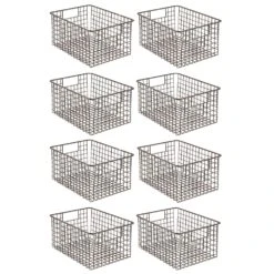Wire Pantry Basket With Handles 12 X 9 X 6 13 Wire Pantry Basket With Handles 12 X 9 X 6 -mDesign 1000 Square JPG 12970MDCO.MAIN 3