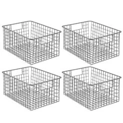 Wire Pantry Basket With Handles 12 X 9 X 6 17 Wire Pantry Basket With Handles 12 X 9 X 6 -mDesign 1000 Square JPG 12973MDCO.MAIN 3