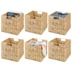 Black Wash Woven Hyacinth Cube Storage Basket 10.5 X 10.5 X 10.5 3 Black Wash Woven Hyacinth Cube Storage Basket 10.5 X 10.5 X 10.5 -mDesign 1000 Square JPG 13035MDHS.MAIN 8feb0c93 1260 4fb2 9348 35d49cf3abab