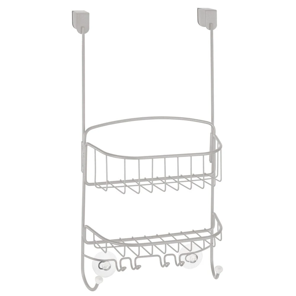 Over-the-Door Shower Caddy with 4 Hooks Over-the-Door Shower Caddy With 4 Hooks -mDesign 1000 Square JPG 13100MDBST.PT03