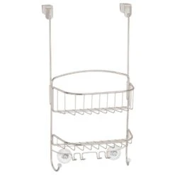 Over-the-Door Shower Caddy With 4 Hooks 3 Over-the-Door Shower Caddy With 4 Hooks -mDesign 1000 Square JPG 13118MDBST.PT03
