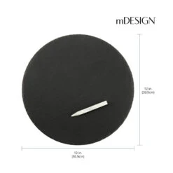 12" Natural Slate Round Serving Board With Chalk 2 12" Natural Slate Round Serving Board With Chalk -mDesign 1000 Square JPG 13162MDK Dimensions