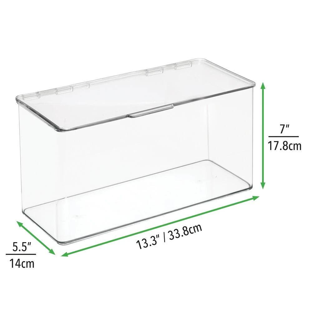 Hinged-Lid Kitchen Storage Box 6 x 13 x 7 Hinged-Lid Kitchen Storage Box 6 X 13 X 7 -mDesign 1000 Square JPG 13604MDC.PT05