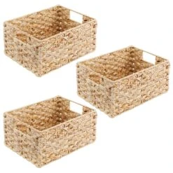 Hyacinth Kitchen Basket With Handles 12 X 9 X 6