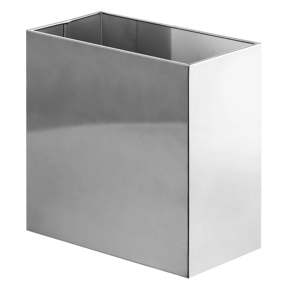 9-Liter Stainless Steel Bathroom Trash Can 9-Liter Stainless Steel Bathroom Trash Can -mDesign 1000 Square JPG 14281MDBST.MAIN